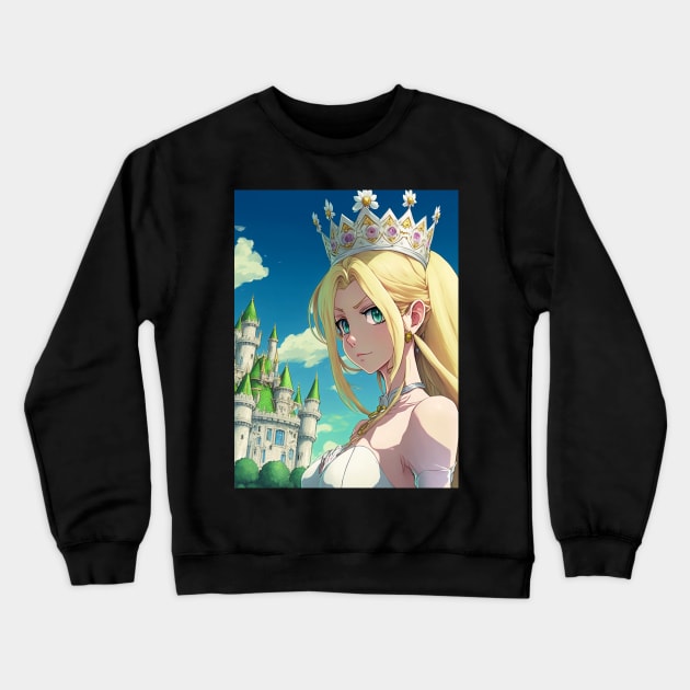 Anime princess Crewneck Sweatshirt by Geek Culture